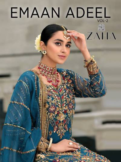 Emaan Adeel Vol 2 By Zaha Designer Pakistani Salwar Kameez Collection